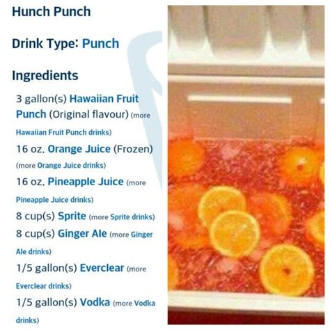 Hunch Punch Recipe 5 Gallons | Besto Blog