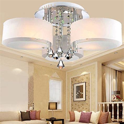 Loco Led Modern Acrylic Crystal Chandelier Lights Chrome Modern