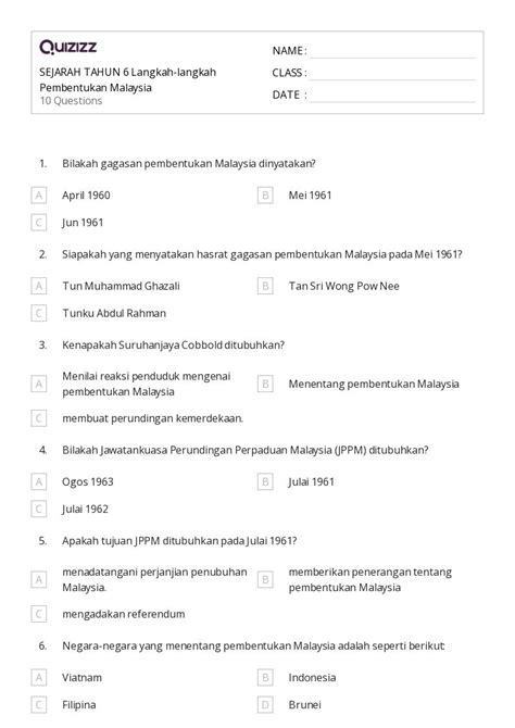 Lembar Kerja Ketidaksetaraan Dua Langkah Untuk Kelas Di Quizizz