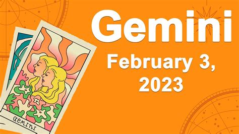 Gemini Horoscope For Today February 3 2023 ♊️ An Inheritance Arrives