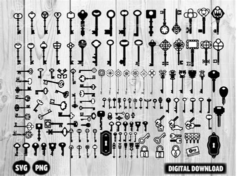 Key Svg Key Clipart House Key Svg Keys Svg Bundle Magic Key Etsy