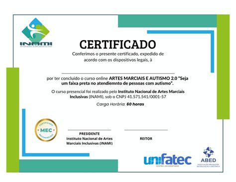 Como Saber Se Certificado É Reconhecido Pelo Mec - Certificado Reconhecido pelo MEC - Instituto Nacional de Artes Marc...
