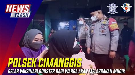 Polsek Cimanggis Gelar Vaksinasi Booster Bagi Warga Akan Melaksakan