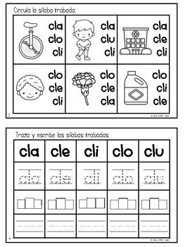 Librito De S Labas Trabadas Con Cl By La Maestra Pati Bilingue Tpt