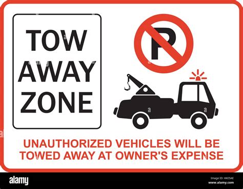 Vehicle Tow Zone Hi Res Stock Photography And Images Alamy