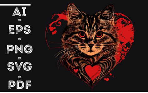 Cat Valentine Day Graphic By Nesmly · Creative Fabrica