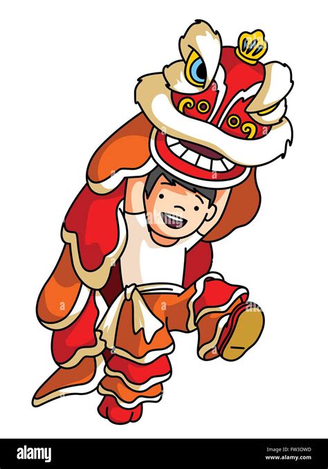 Chinese Dragon Dance Stock Vector Image And Art Alamy