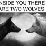 Inside You There Are Two Wolves Meme Generator Imgflip