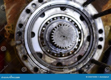 Big Machine Bearing And Cog Stock Image Image Of Vector Close 250376405