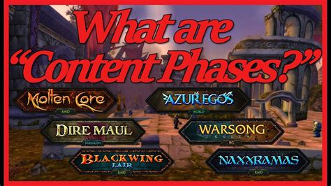 What Are The Classic Wow Content Phases Youtube