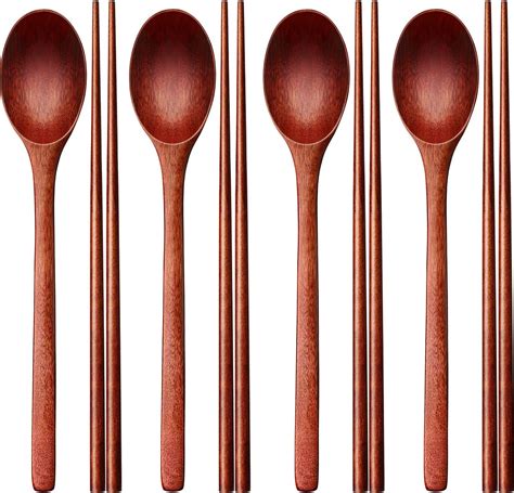 Amazon Wooden Spoon And Chopsticks Set Long Handle Spoon Chopstick