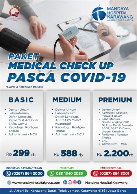 Paket Medical Check Up Pasca Covid Mandaya Hospital Group