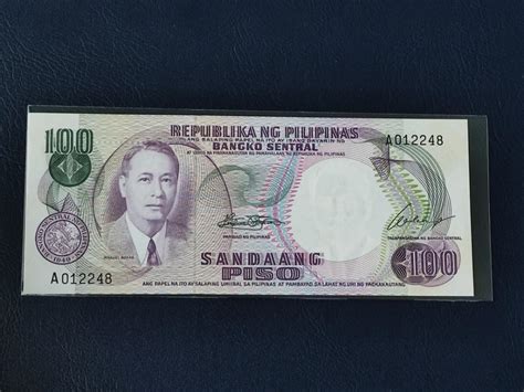 100 Piso Pilipino Series Uncirculated Hobbies And Toys Memorabilia And Collectibles Currency On