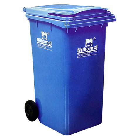 Buy Nilkamal Ltr Blue Heavy Duty Wheel Waste Garbage Bin Wb