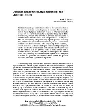 Fillable Online Journals Tdl Quantum Randomness Hylomorphism And Fax