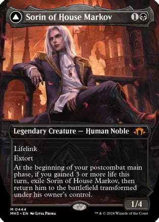 Sorin Of House Markov Borderless Modern Horizons 3 Magic The