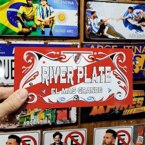 Filete Porteño Cartel Chapa River Plate Retro Apto Exterior