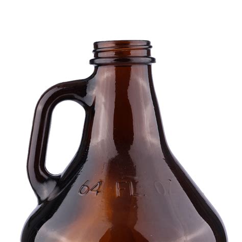 Wholesale 2l California Style Empty Amber Growler Beer Glass Bottles