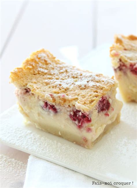 Un G Teau Magique Au Chocolat Blanc Et Aux Framboises Pour Un Mix De