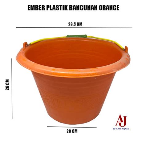 Jual Ember Cor Besar Orange Anti Pecah Ember Plastik Besar Orange