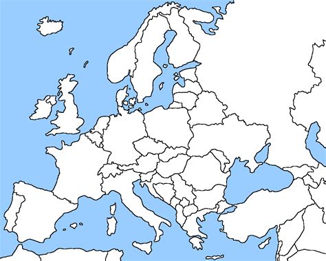 Europe Blank Map