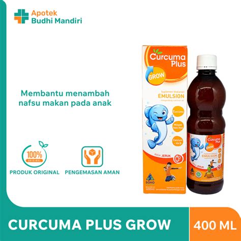 Jual Curcuma Plus Grow Emulsion 400ml Shopee Indonesia