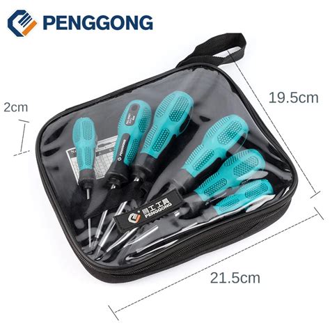 6pcsset Cross Head Flat Head Slotted Tip Screwdriver Set Magnetic