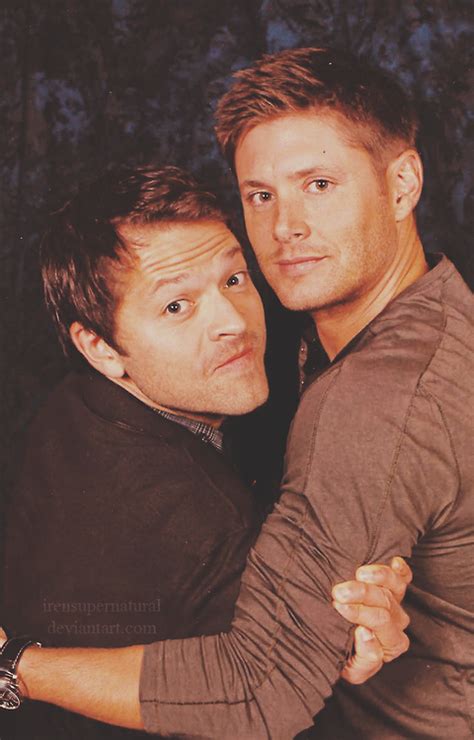 Destiel Cockles Dean Winchester And Castiel Jensen Ackles And Misha