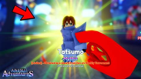 NEW CODE NEW LIMITED MYTHIC TATSUMO TOURNAMENT REWARD UNIT SHOWCASE