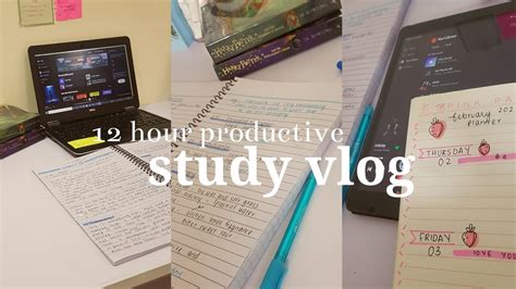 Am Productive Study Vlog Studying Note Taking And More Youtube