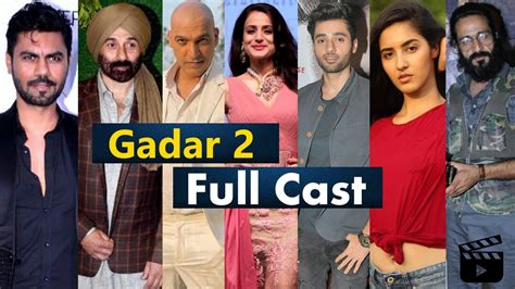 Gadar 2 Movie Full Cast Names With Real Age Gadar 2 Cast YouTube