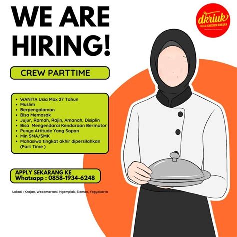 Lowongan Kerja Crew Part Time Di Dkriuk Fried Chicken LokerJogja ID