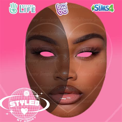 NF 007 Ready To Use IMVU Skin Mesh Head Second Life Skin Template