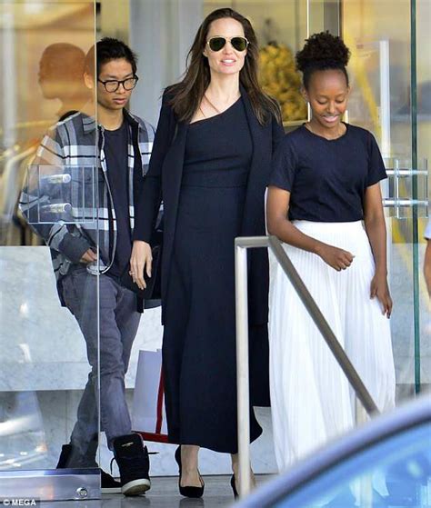 Angelina Jolie Spends Mothers Day With Pax And Zahara In Beverly Hills