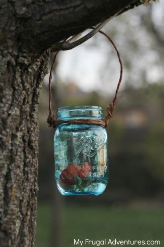 How To Make Hanging Mason Jars Mason Jar Lanterns My Frugal Adventures