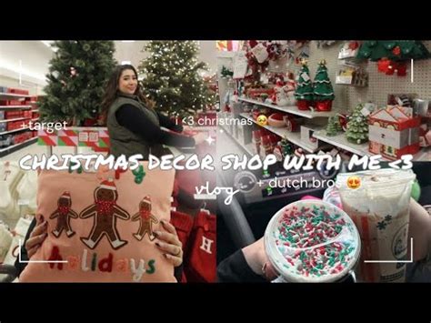 TARGET CHRISTMAS DECOR SHOP W ME Trying Dutch Bros HOLIDAY Menu