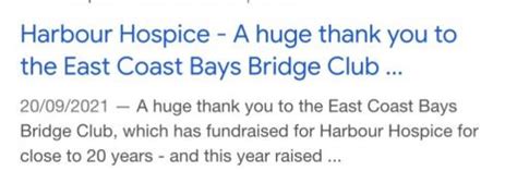 East Coast Bays Bridge Club