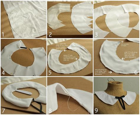 Diy Detachable Collar Pattern How To Make A Peter Pan Collar Sewing