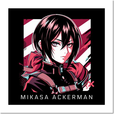 Mikasa Ackerman Attack On Titan Kawaii Wall And Art Print In 2024