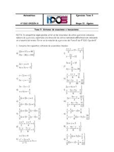 Ecuaciones 4 ESO Ejercicios Y Recursos En PDF Para Aprender