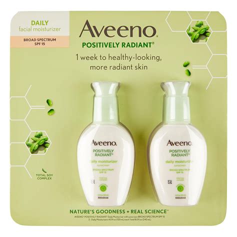 The Aveeno Positively Radiant Daily Moisturizer Spf 15 4 0 Fl Oz 2