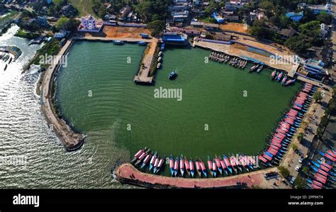 Arial View Fishing Boat In Harbour Hi Res Stock Photography And Images