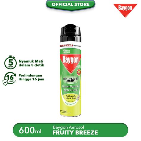 Jual Baygon Fruity Breeze Obat Nyamuk Kecoa Lalat Serangga