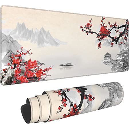 Amazon Japanese Cherry Blossom Gaming Mouse Pad Extended Large