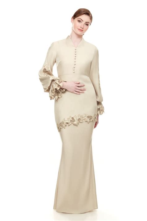 Jannah Noe Diana Kurung Nude Sand Women S Fashion Muslimah Fashion