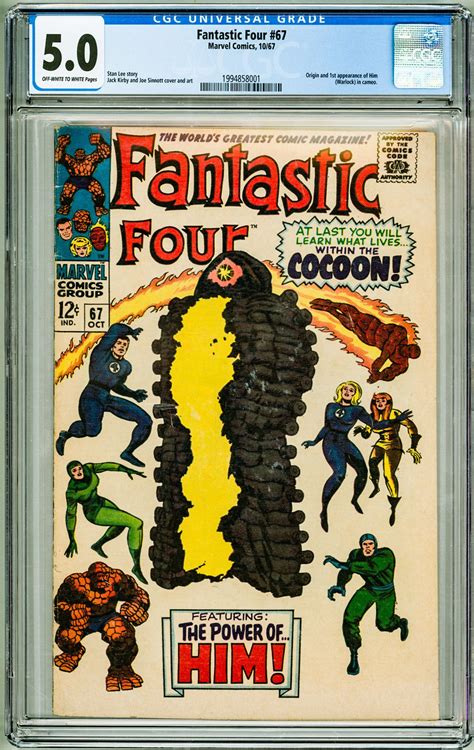 Fantastic Four 67 1967 CGC 5 0 Piece Detached From Fc In Inner Well