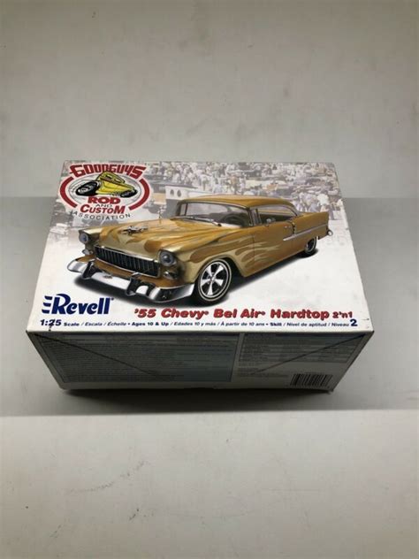 Collectible Revell 55 Chevy Bel Air Hardtop 125 Plastic Model Car Kit