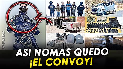 Así nomas quedo Militares corretean Convoy de 8 trocas de Mafiosos