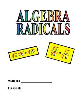 Algebra Radicals Practice Pages And Keys By Ellen Friedman