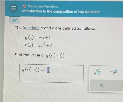 Solved Graphs And Functionsintroduction To The Composition